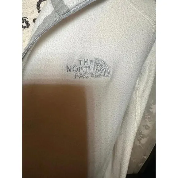 The North Face White Fleece Quarter-Zip Pullover – Women’s Size S - Picture 2 of 2